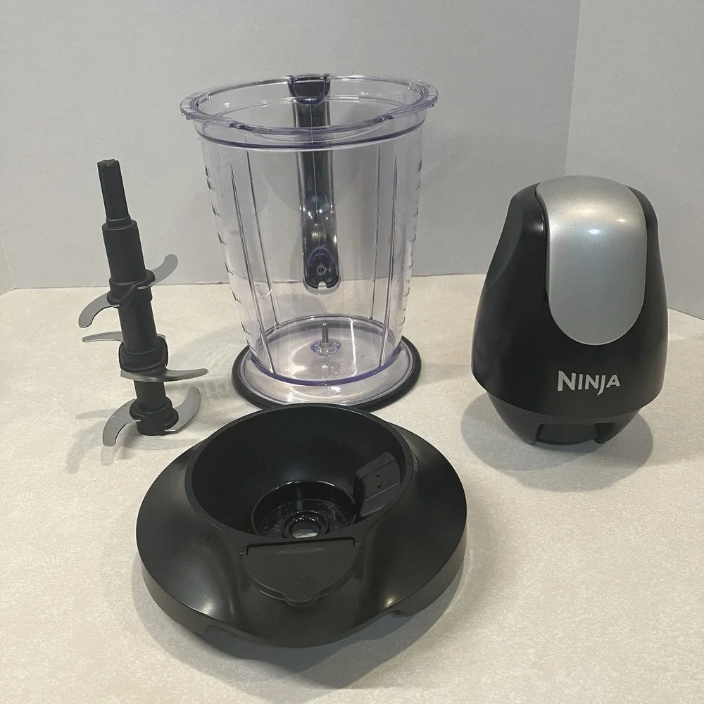 Ninja Master Prep Professional Food Processor Blender Set Black Silver 3 Piece